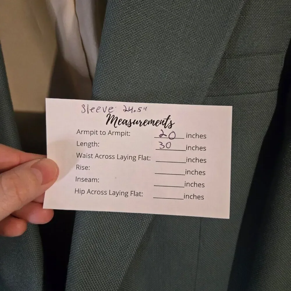 Haggar Gentleman's Fit 40R Sage Green Blazer Sport Coat [0135]